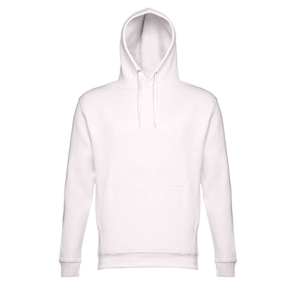 THC PHOENIX promotional hoodie in pastel pink (detail view) with custom logo branding
