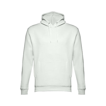 THC PHOENIX promotional hoodie in pastel green (detail view) with custom logo branding