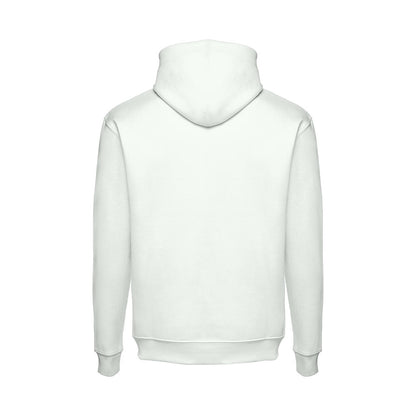 THC PHOENIX promotional hoodie in pastel green (detail view) with custom logo branding