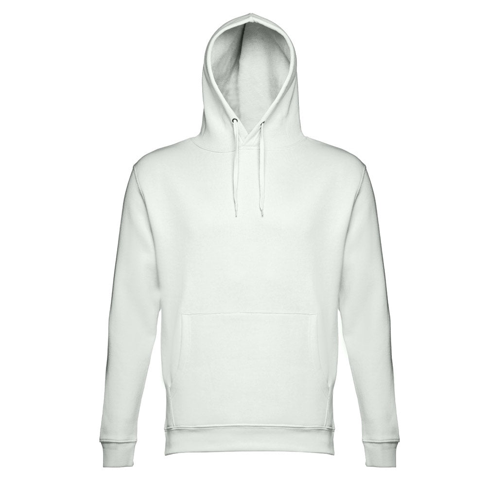 THC PHOENIX promotional hoodie in pastel green (detail view) with custom logo branding