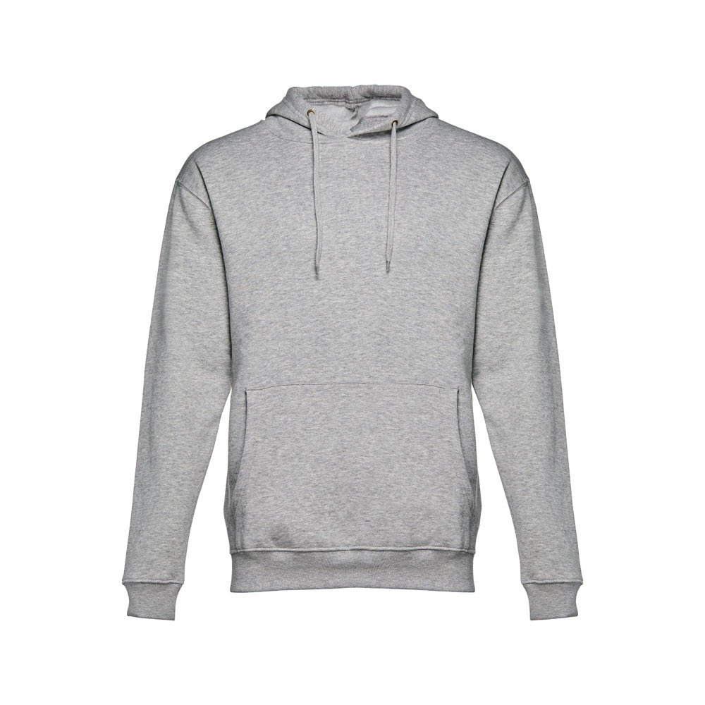 THC PHOENIX promotional hoodie in heather light grey with custom logo branding
