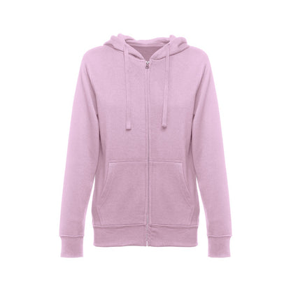 THC AMSTERDAM WOMEN promotional hoodie in lilac with custom logo branding