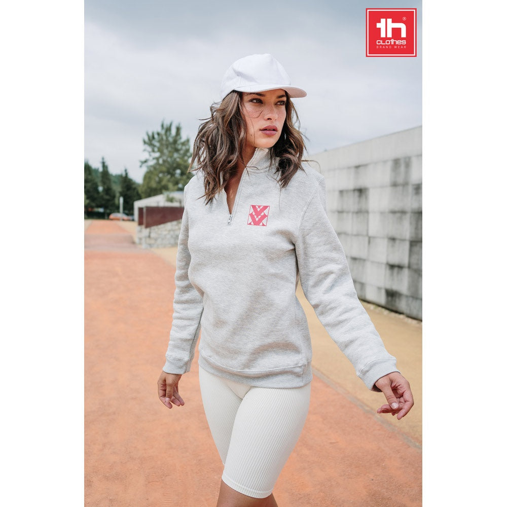 THC BUDAPEST promotional sweatshirt (complete set view) with custom logo branding