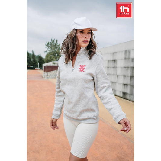 THC BUDAPEST promotional sweatshirt (complete set view) with custom logo branding