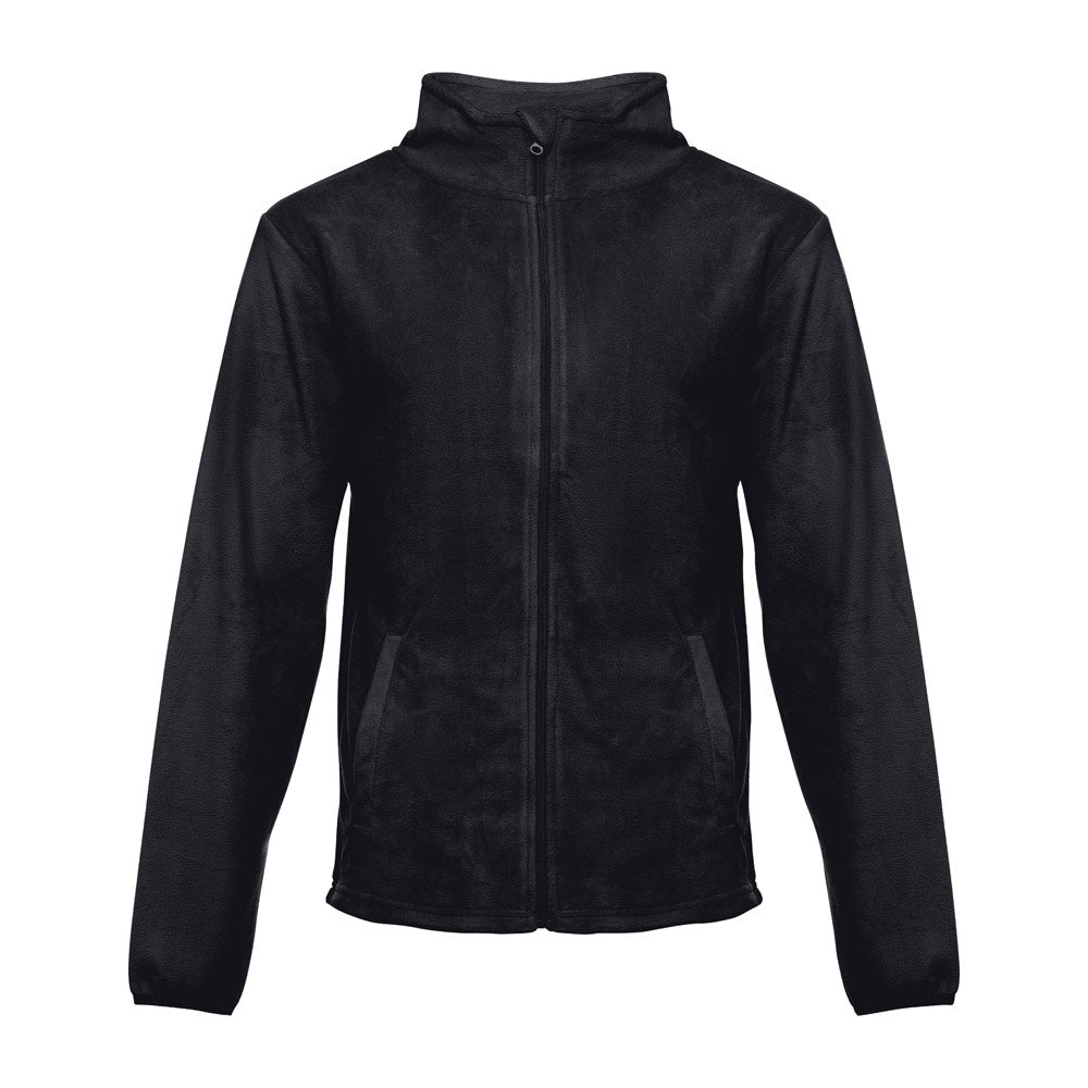 THC HELSINKI promotional jacket in black with custom logo branding