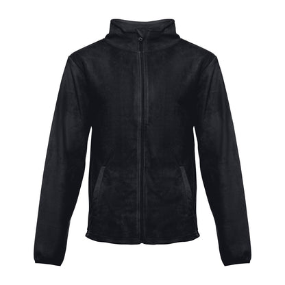 THC HELSINKI promotional jacket in black with custom logo branding