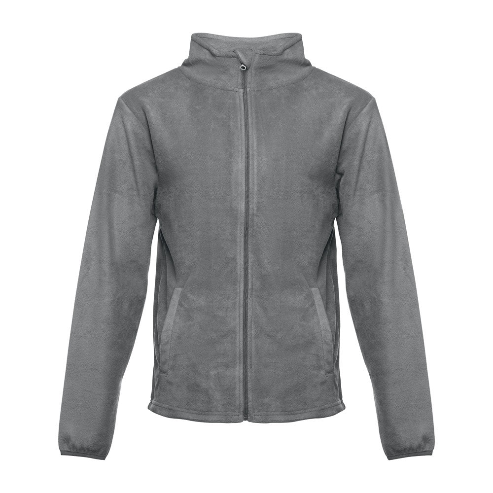 THC HELSINKI promotional jacket in grey with custom logo branding