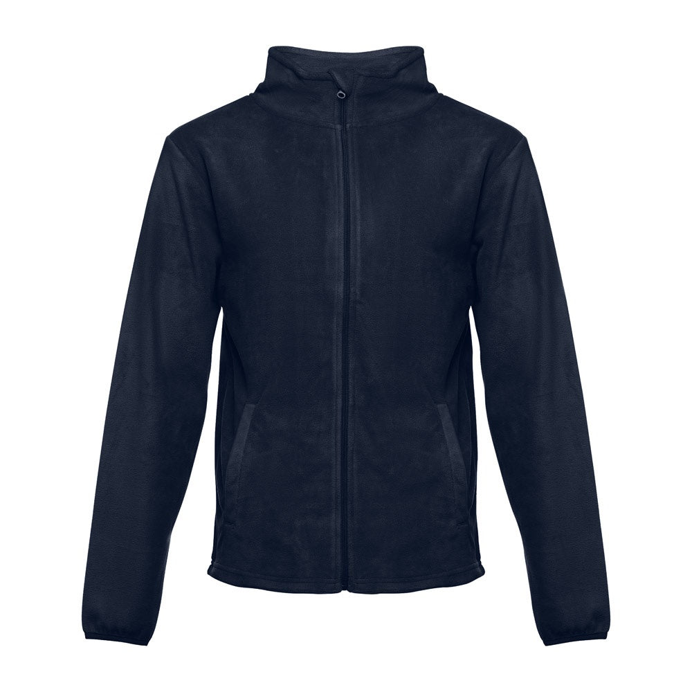 THC HELSINKI promotional jacket in navy blue with custom logo branding