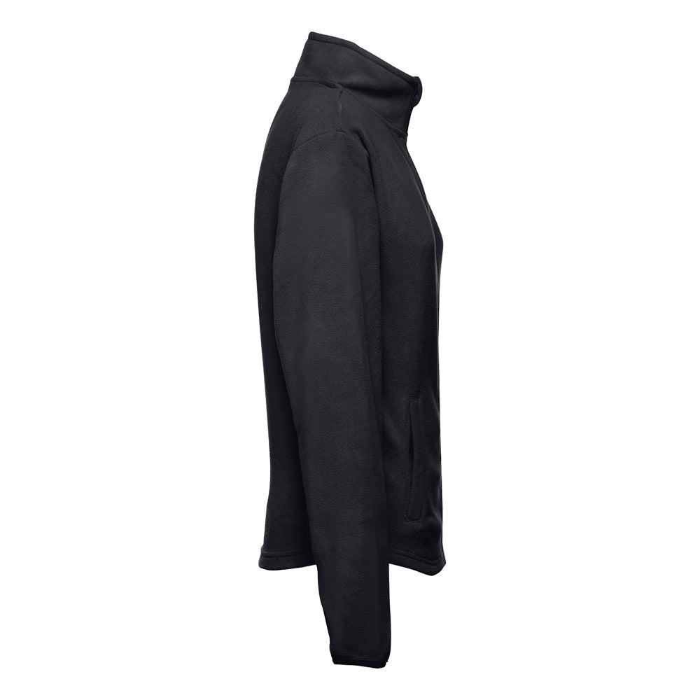 THC HELSINKI WOMEN promotional jacket in black (detail view) with custom logo branding