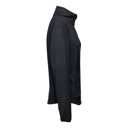 THC HELSINKI WOMEN promotional jacket in black (detail view) with custom logo branding