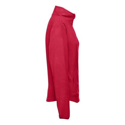 THC HELSINKI WOMEN promotional jacket in red (detail view) with custom logo branding