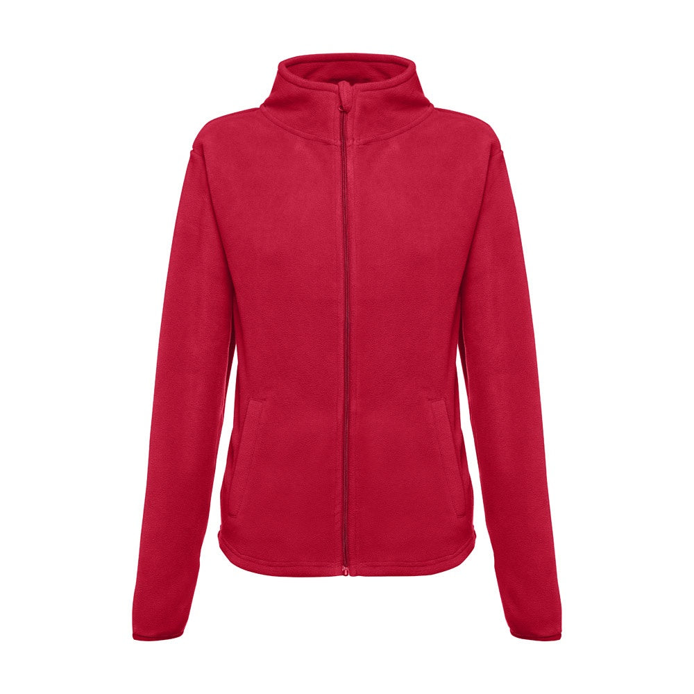 THC HELSINKI WOMEN promotional jacket in red with custom logo branding