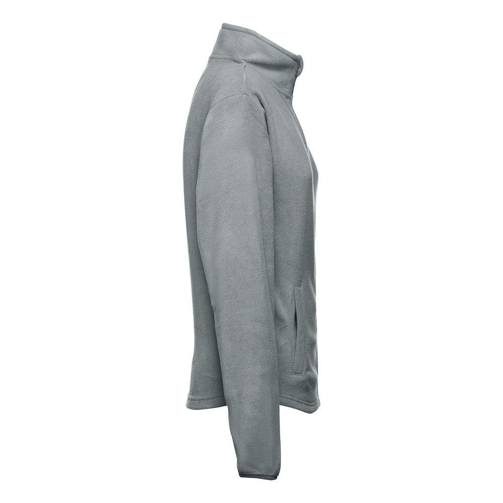 THC HELSINKI WOMEN promotional jacket in grey (detail view) with custom logo branding
