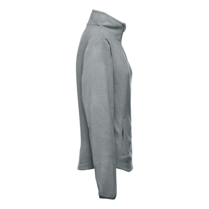 THC HELSINKI WOMEN promotional jacket in grey (detail view) with custom logo branding