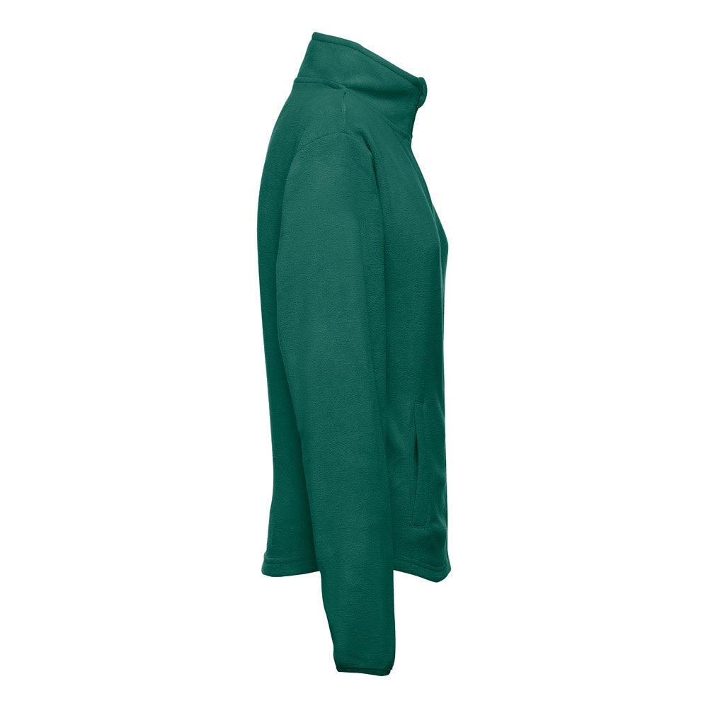 THC HELSINKI WOMEN promotional jacket in dark green (detail view) with custom logo branding