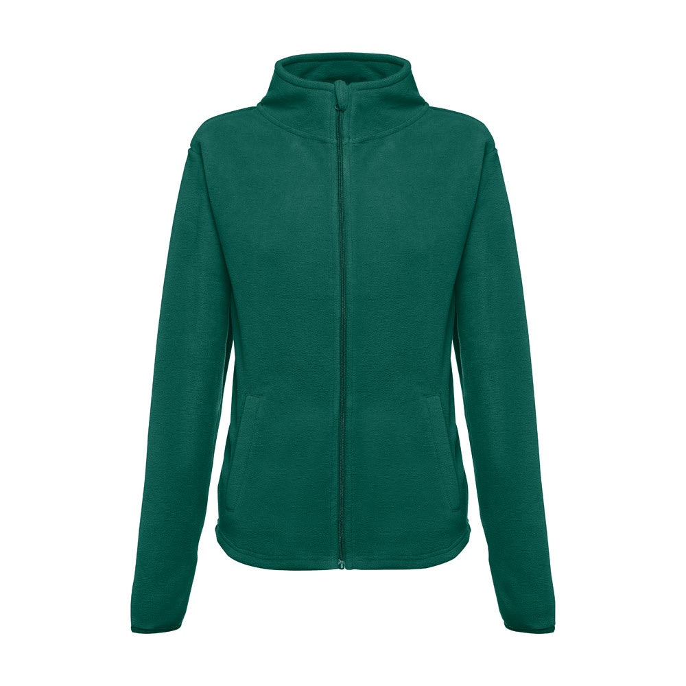 THC HELSINKI WOMEN promotional jacket in dark green with custom logo branding