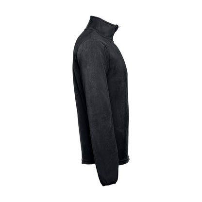 THC VIENNA promotional jacket in black (detail view) with custom logo branding