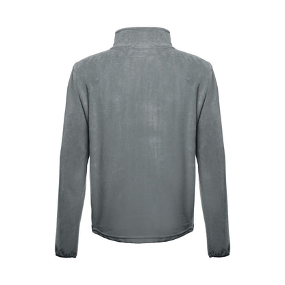 THC VIENNA promotional jacket in grey (detail view) with custom logo branding