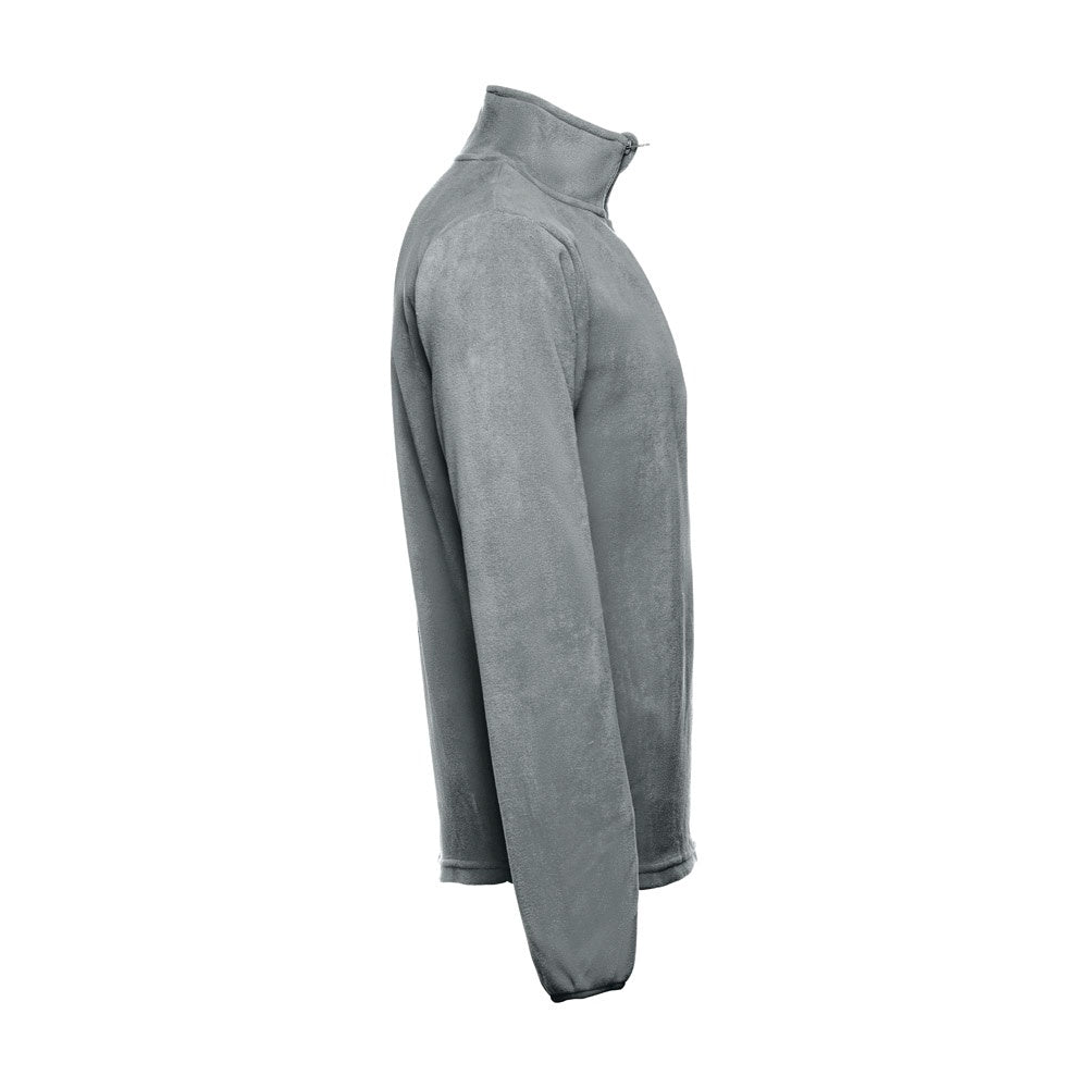THC VIENNA promotional jacket in grey (detail view) with custom logo branding