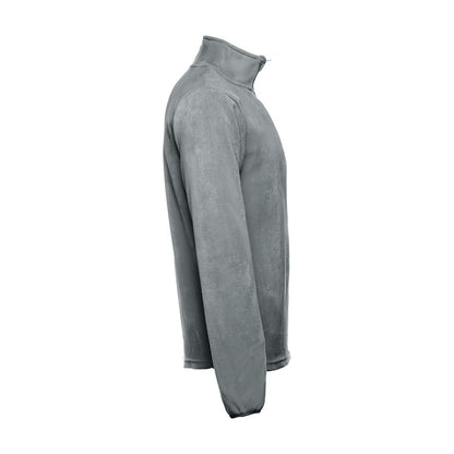 THC VIENNA promotional jacket in grey (detail view) with custom logo branding