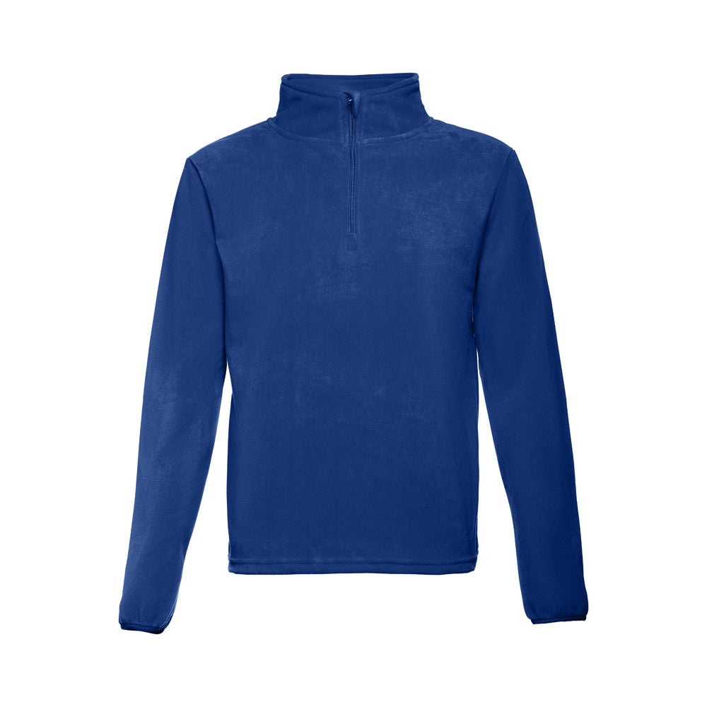 THC VIENNA promotional jacket in royal blue with custom logo branding