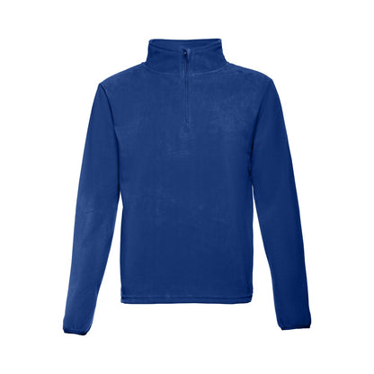 THC VIENNA promotional jacket in royal blue with custom logo branding