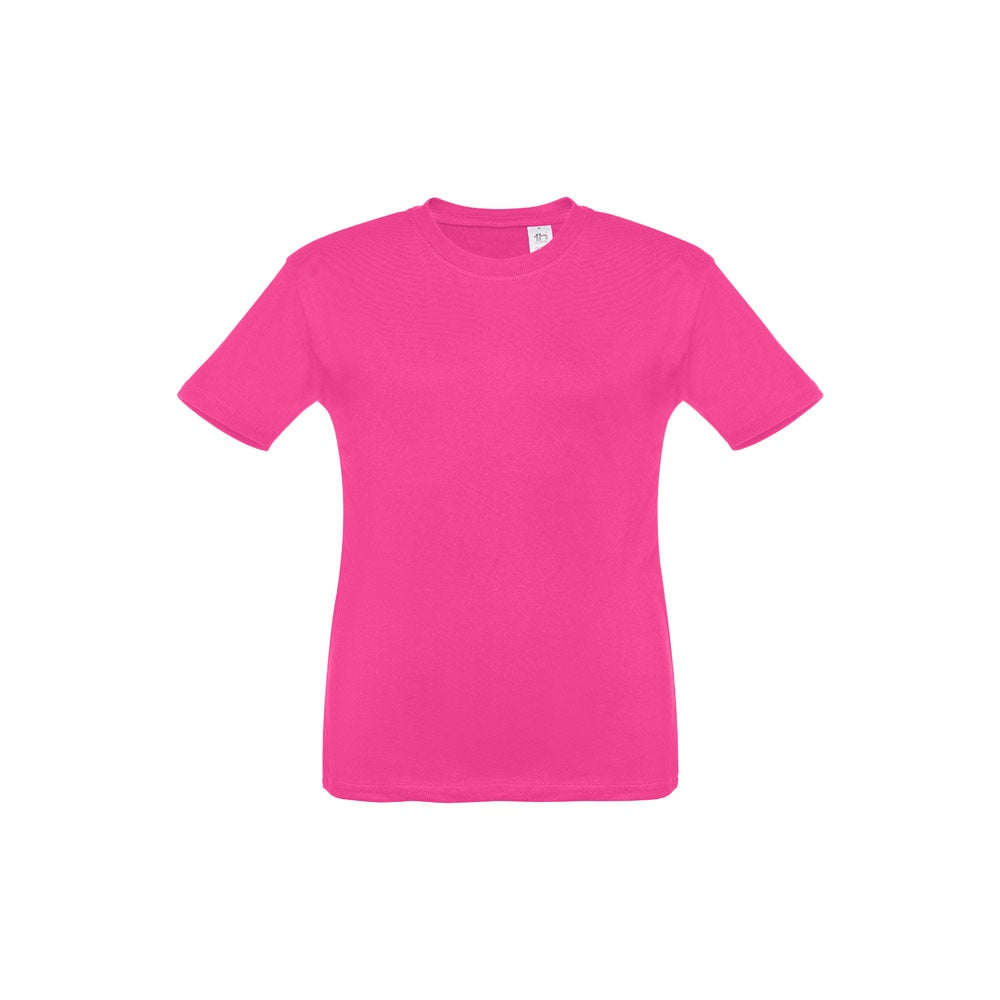 THC QUITO promotional kids' garment in pink with custom logo branding