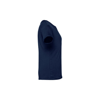 THC QUITO promotional kids' garment in blue (detail view) with custom logo branding