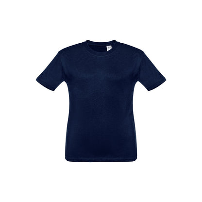 THC QUITO promotional kids' garment in blue with custom logo branding