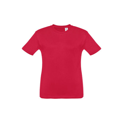 THC QUITO promotional kids' garment in red with custom logo branding