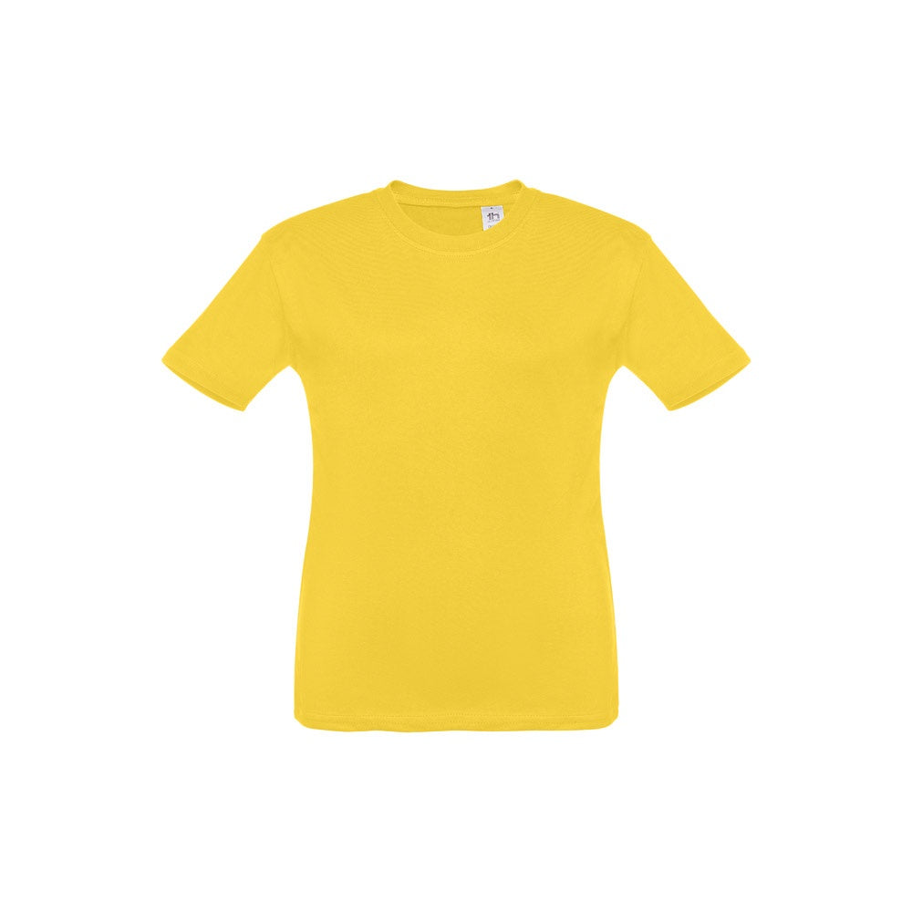 THC QUITO promotional kids' garment in yellow with custom logo branding
