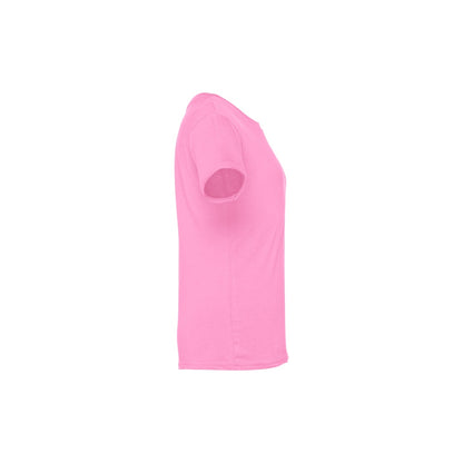 THC QUITO promotional kids' garment in light pink (detail view) with custom logo branding
