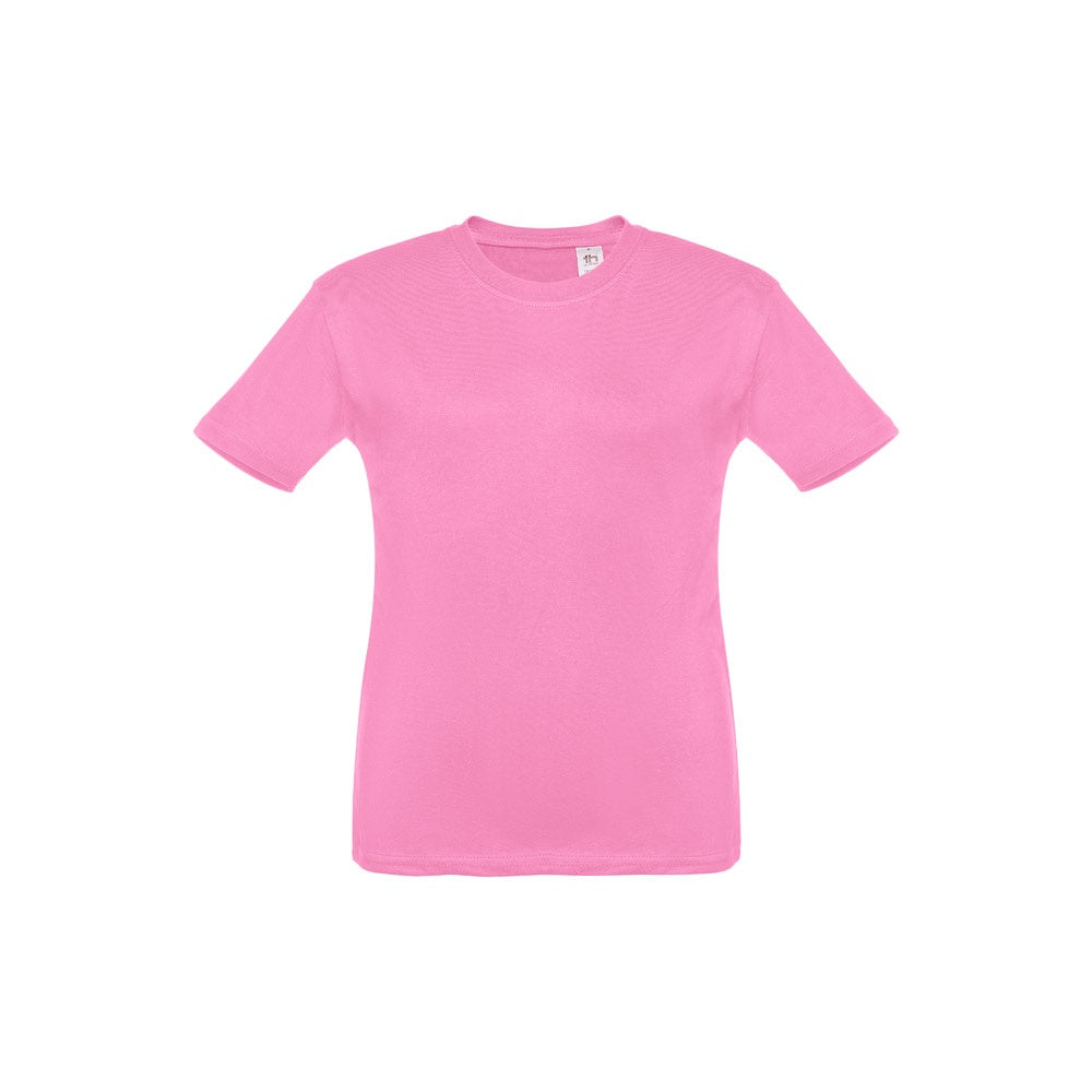 THC QUITO promotional kids' garment in light pink with custom logo branding