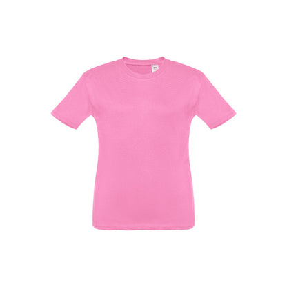 THC QUITO promotional kids' garment in light pink with custom logo branding