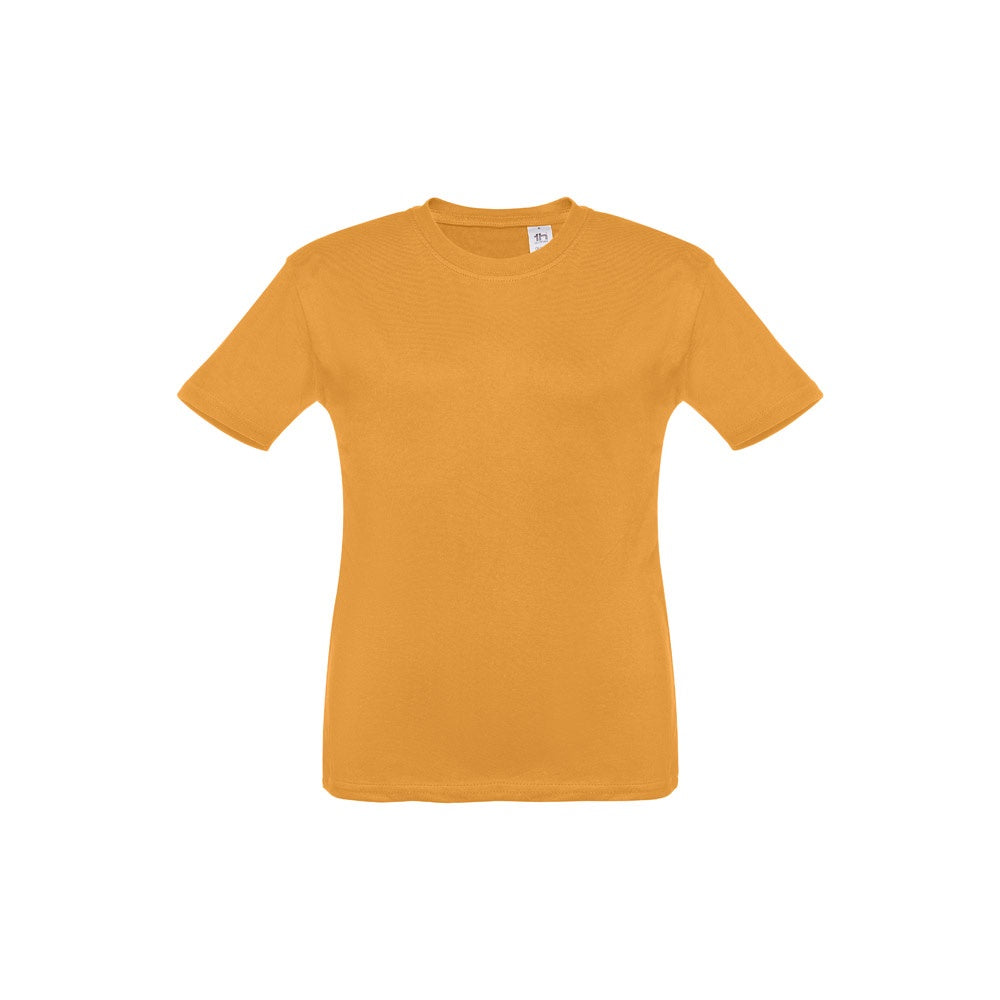 THC QUITO promotional kids' garment in dark yellow with custom logo branding