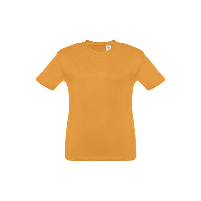 THC QUITO promotional kids' garment in dark yellow with custom logo branding