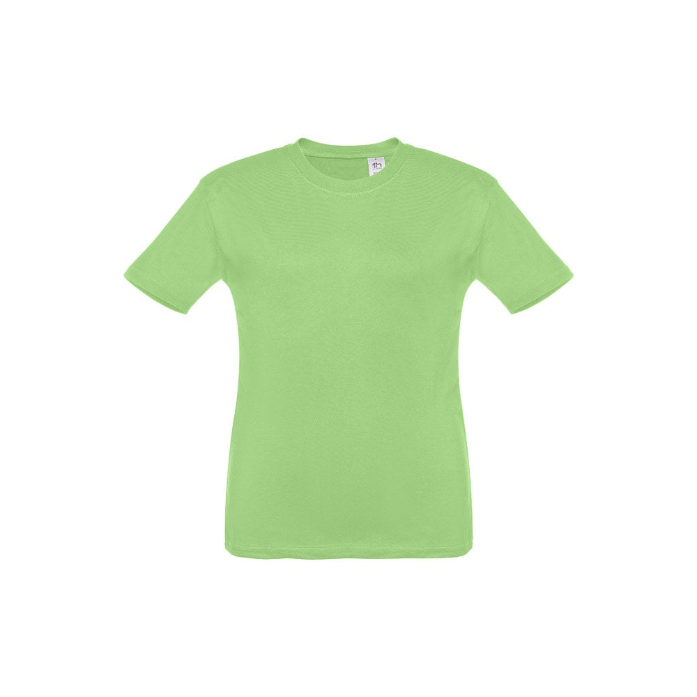 THC QUITO promotional kids' garment in light green with custom logo branding