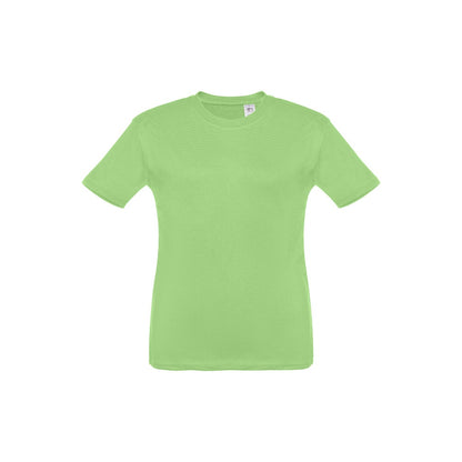 THC QUITO promotional kids' garment in light green with custom logo branding