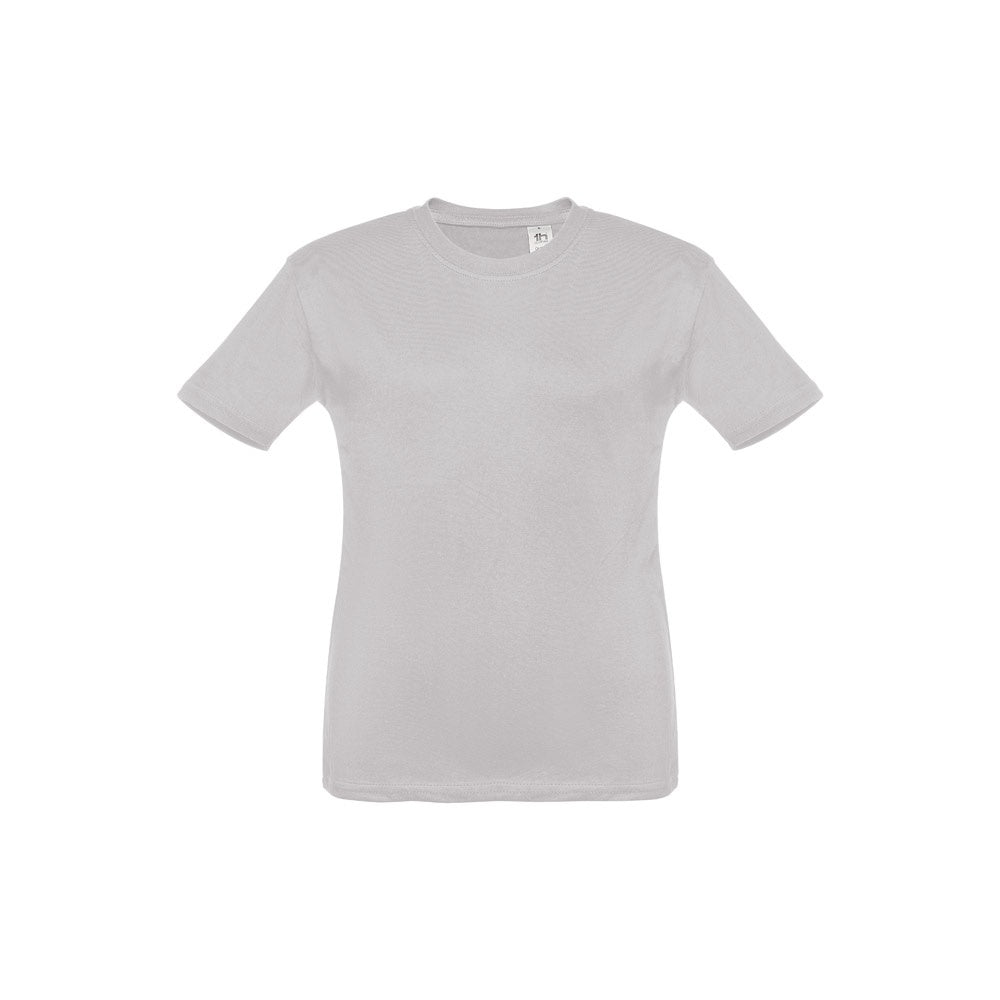 THC QUITO promotional kids' garment in light grey with custom logo branding