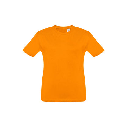 THC QUITO promotional kids' garment in orange with custom logo branding