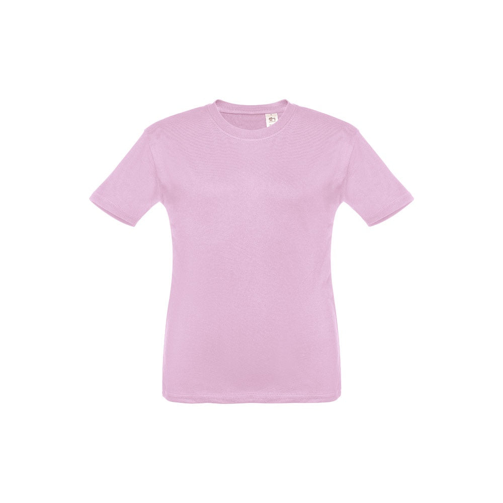 THC QUITO promotional kids' garment in lilac with custom logo branding