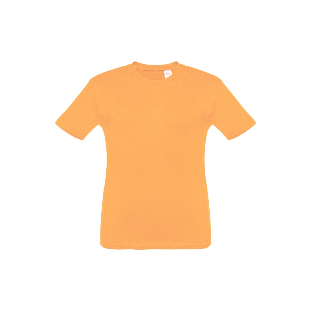 THC QUITO promotional kids' garment in coral orange with custom logo branding