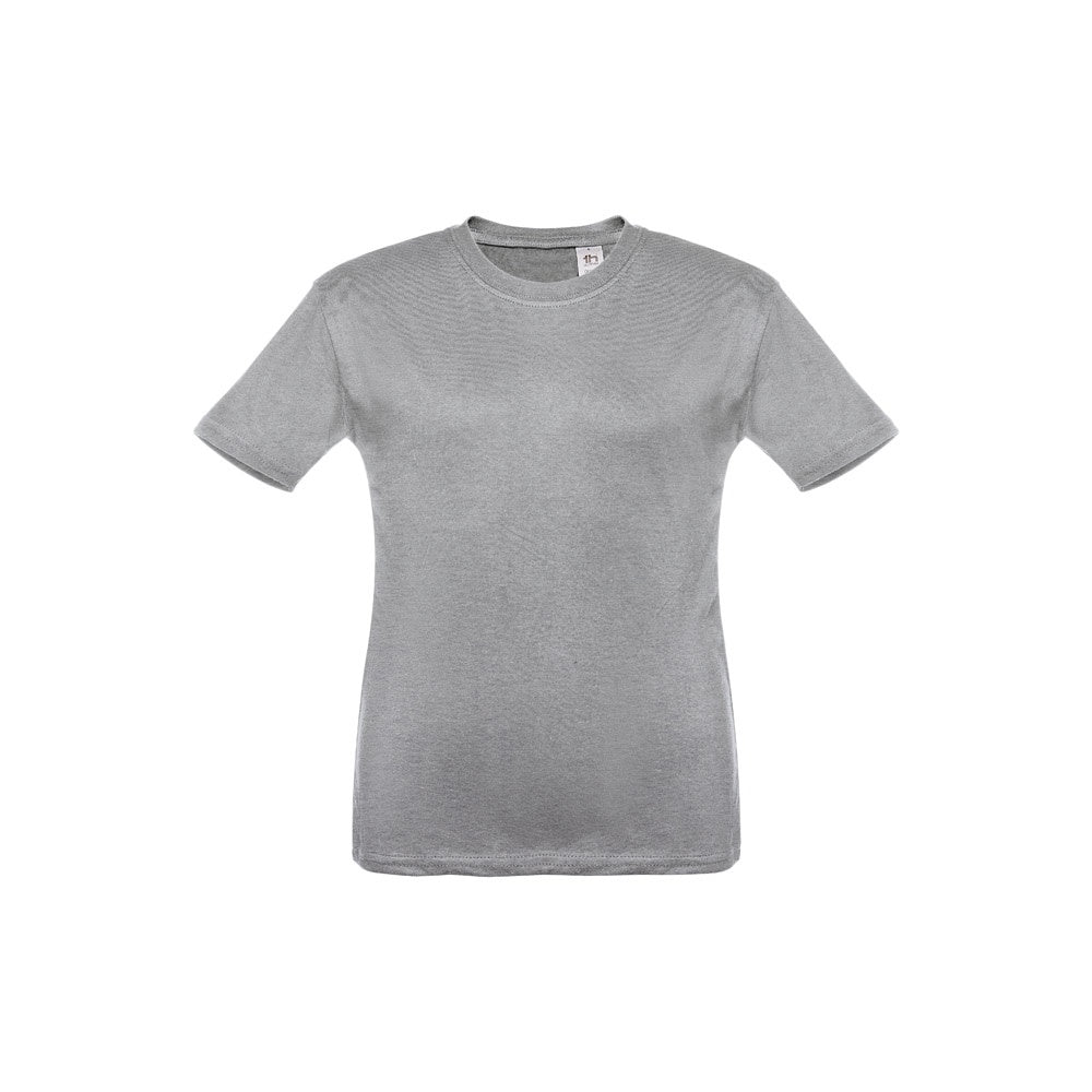 THC QUITO promotional kids' garment in heather light grey with custom logo branding