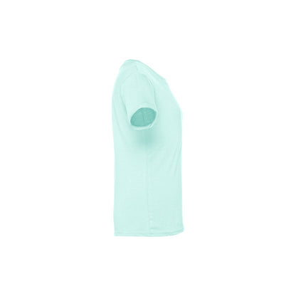 THC QUITO promotional kids' garment in mint green (detail view) with custom logo branding