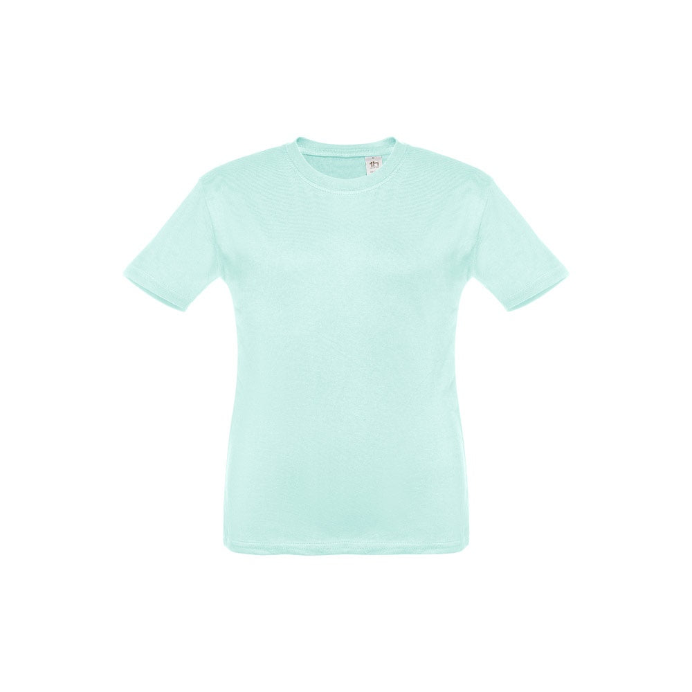 THC QUITO promotional kids' garment in mint green with custom logo branding