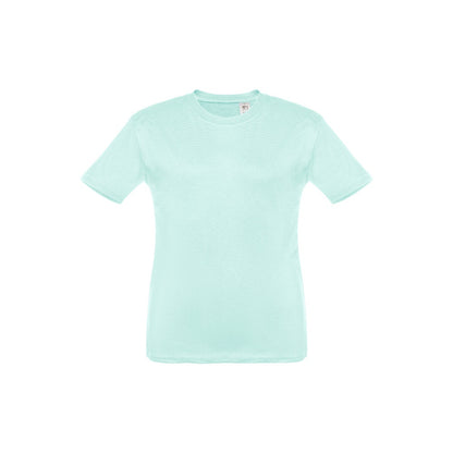 THC QUITO promotional kids' garment in mint green with custom logo branding