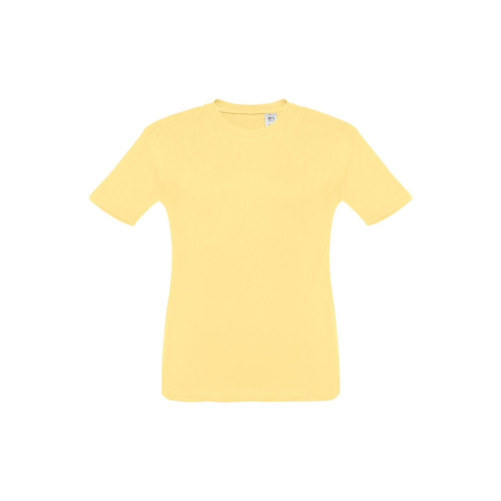 THC QUITO promotional kids' garment in digital yellow with custom logo branding