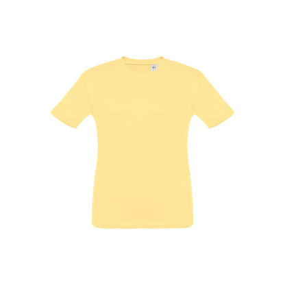 THC QUITO promotional kids' garment in digital yellow with custom logo branding