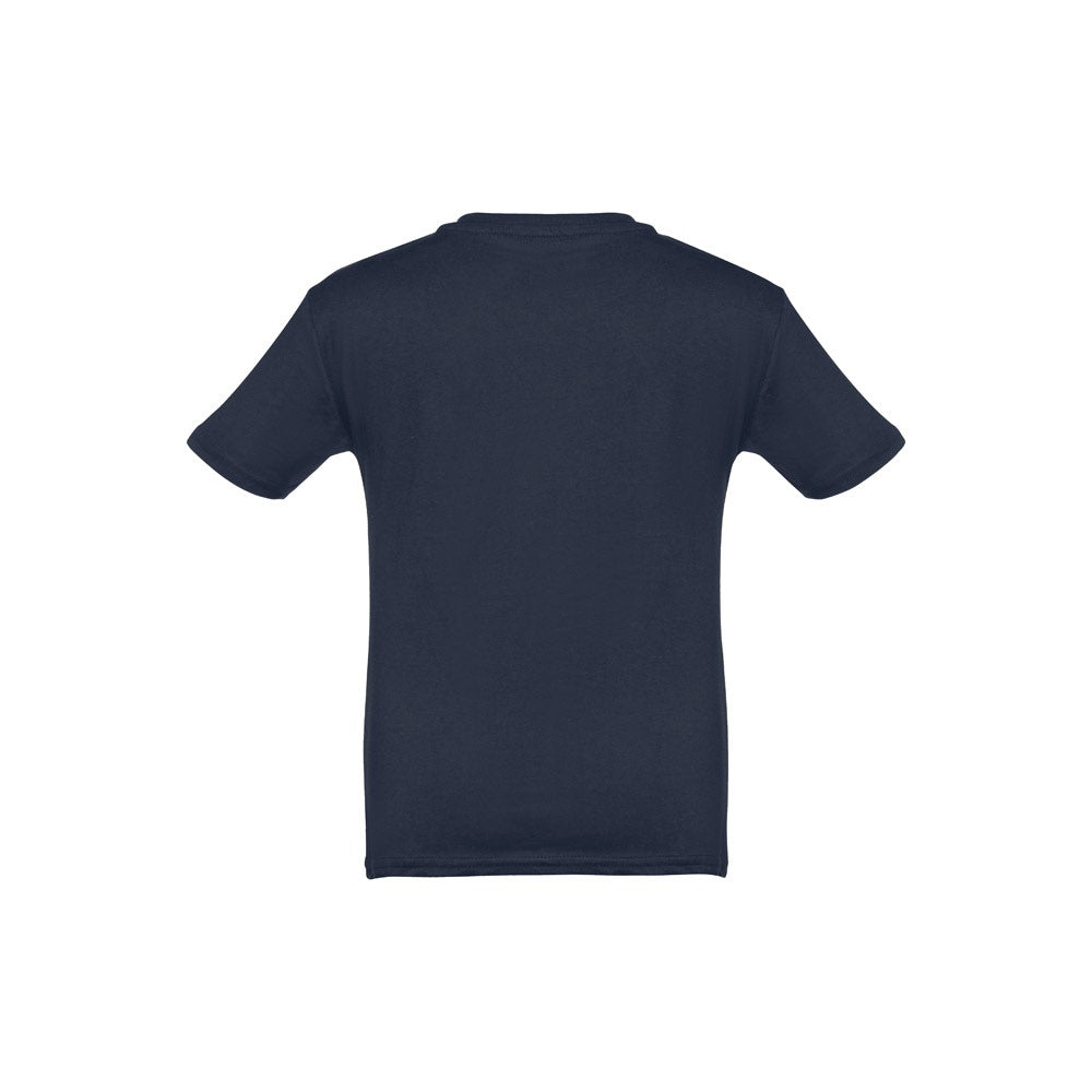 THC ANKARA KIDS promotional kids' garment in blue (detail view) with custom logo branding