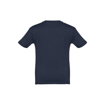 THC ANKARA KIDS promotional kids' garment in blue (detail view) with custom logo branding